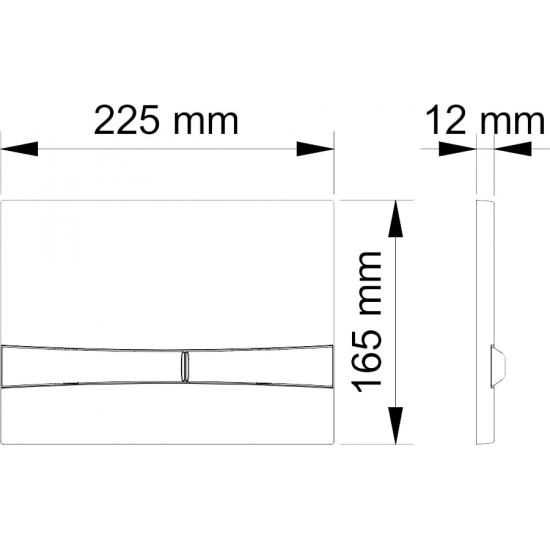 Кнопка для инсталляции BERGES NOVUM F3 хром глянец