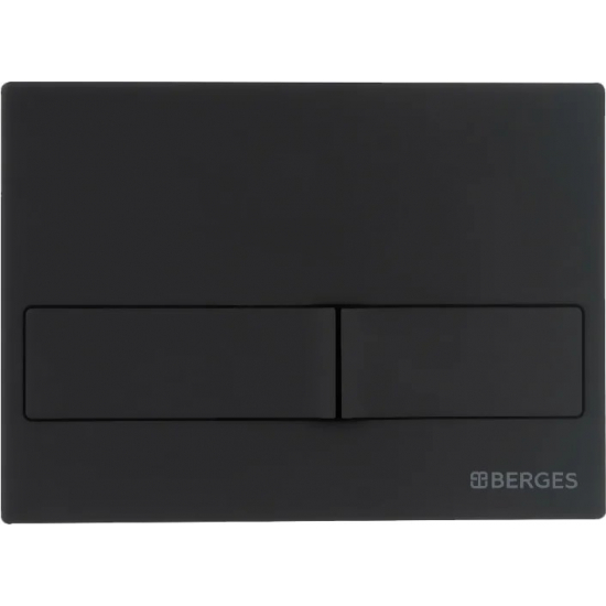 Кнопка для инсталляции BERGES NOVUM L5 Soft Touch чёрная