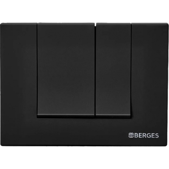 Кнопка для инсталляции BERGES NOVUM S5 Soft Touch чёрная