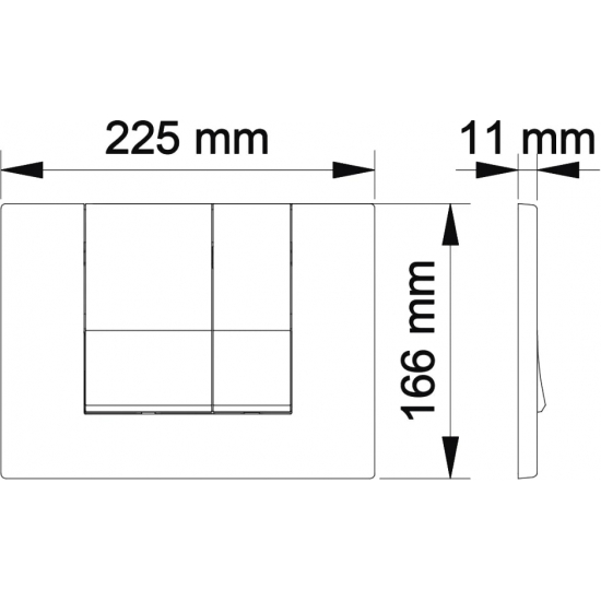 Кнопка для инсталляции BERGES NOVUM S5 Soft Touch чёрная