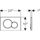 Кнопка для инсталляции GEBERIT Sigma 01 115.770.21.5 хром