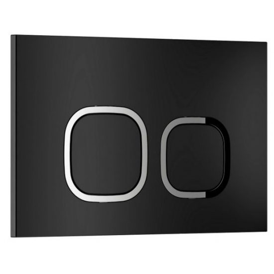 Кнопка для инсталляции WAVE А2 квадратная, чёрный матовый