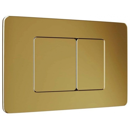 Кнопка для инсталляции WAVE SS05 прямоугольная, золото