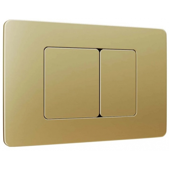 Кнопка для инсталляции WAVE SS07 прямоугольная, золото матовое