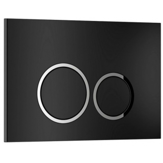 Кнопка для инсталляции WAVE W2 круглая, чёрный матовый