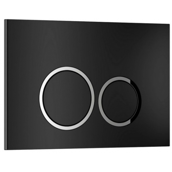 Кнопка для инсталляции WAVE W2 круглая, чёрный матовый