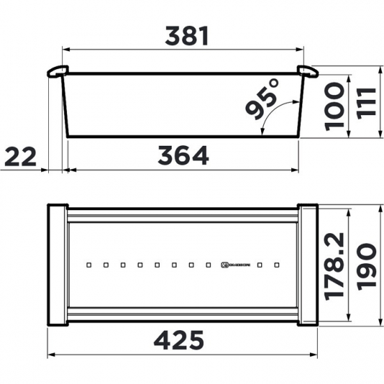 Коландер OMOIKIRI CO-02-PVD-GM для моек, вороненая сталь