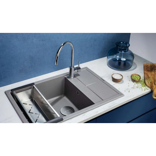 Коландер OMOIKIRI CO-04-GM для моек, нержавеющая сталь, вороненая сталь