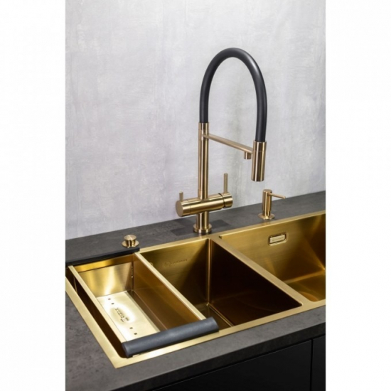 Коландер OMOIKIRI CO-05-LG для моек, нержавеющая сталь, светлое золото