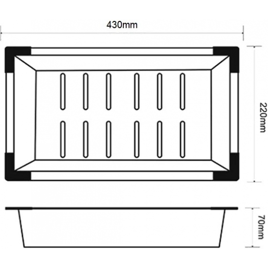 Коландер ZORG Inox PVD C 12-44 для моек, bronze