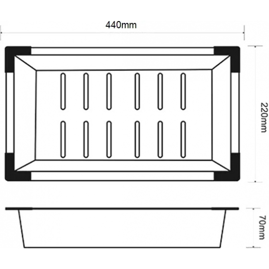 Коландер ZORG Inox PVD C 12-51 для моек, bronze