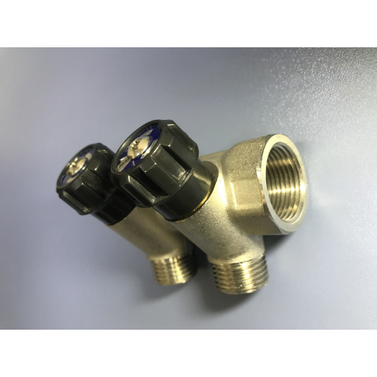 Коллектор регулируемый FRAP на 2 контура 3/4"x1/2" FM F404.2