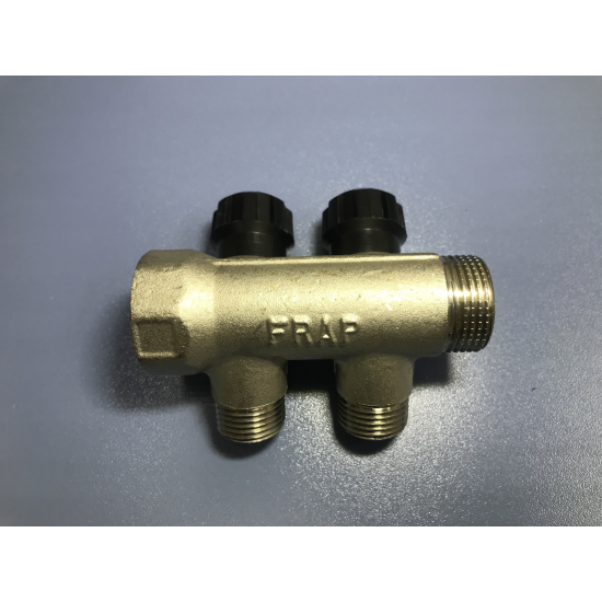 Коллектор регулируемый FRAP на 2 контура 3/4"x1/2" FM F404.2