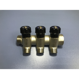 Коллектор регулируемый FRAP на 3 контура 3/4"x1/2" FM F404.3