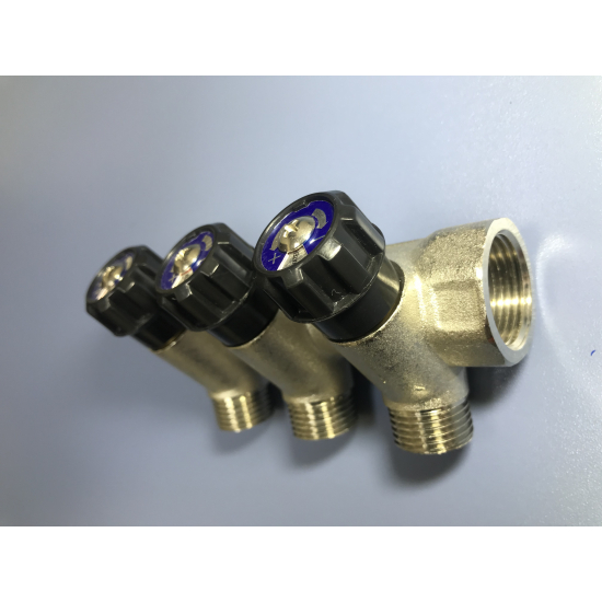 Коллектор регулируемый FRAP на 3 контура 3/4"x1/2" FM F404.3