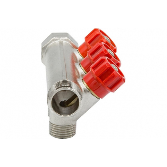 Коллектор регулируемый VRT на 3 контура 3/4"x1/2" 524077