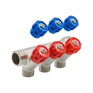 Коллектор регулируемый VRT на 3 контура 3/4"x1/2" 524077