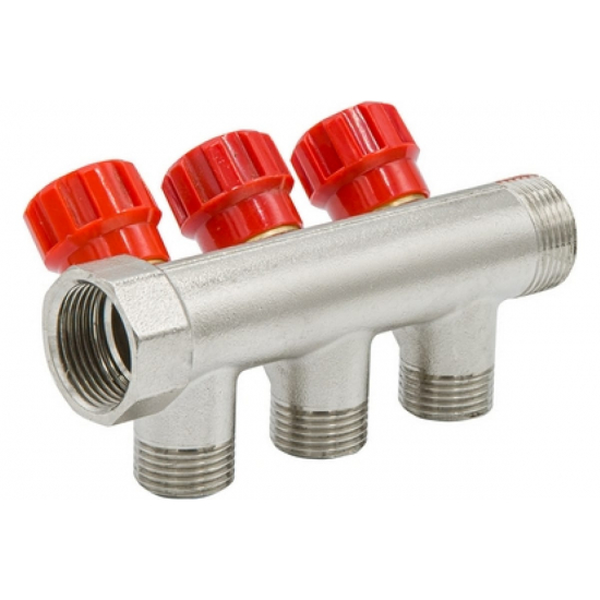 Коллектор регулируемый VRT на 3 контура 3/4"x1/2" 524077