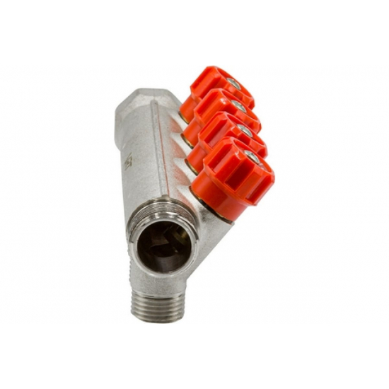 Коллектор регулируемый VRT на 4 контура 3/4"x1/2" 524078