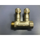Коллектор с кранами FRAP на 2 контура 3/4"x16 FM F401.2