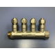 Коллектор с кранами FRAP на 4 контура 3/4"x16 FM F401.4