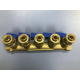Коллектор с кранами FRAP на 5 контуров 3/4"x16 FM F401.5