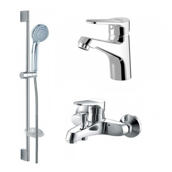 Комплект для ванной BRAVAT Eco 3 в 1 F00313C хром
