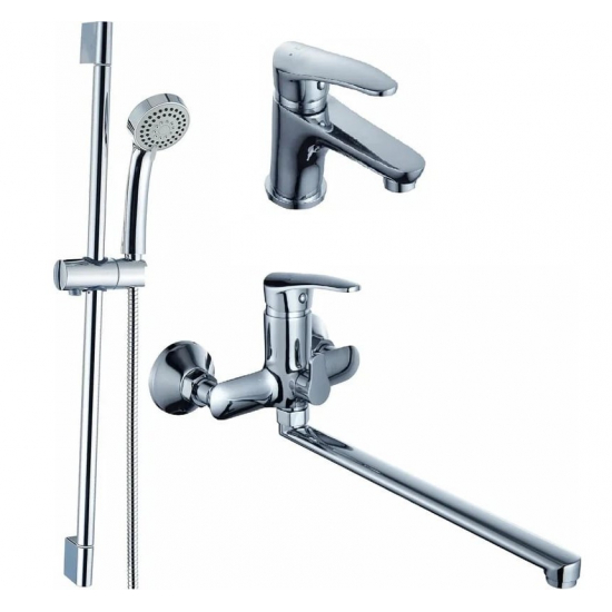 Комплект для ванной DIADONNA 3 в 1 D80-900109 хром