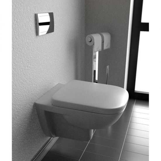 Комплект инсталляции OLI 120 eco Sanitarblock mechanic клавиша хром, унитаз Senner Square, микролифт