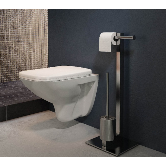 Комплект инсталляции OLI 120 eco Sanitarblock mechanic клавиша хром, унитаз Senner Square, микролифт