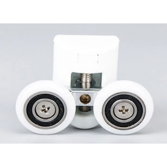 Комплект роликов для душевой кабины (4 двойных + 4 одинарных) с кнопкой №2-23-B