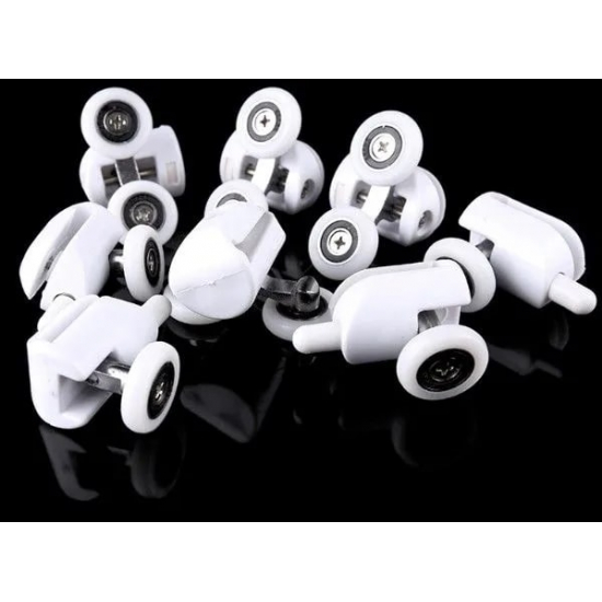 Комплект роликов для душевой кабины (4 двойных + 4 одинарных) с кнопкой №2-23-B