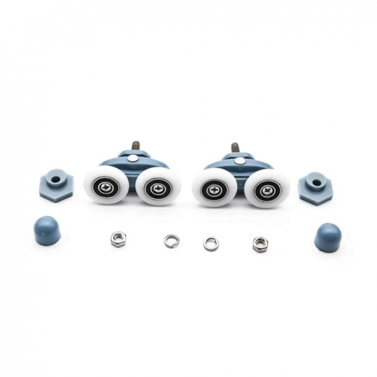 Комплект роликов для душевой кабины двойных с эксцентриком (8 шт) №2-22-Э