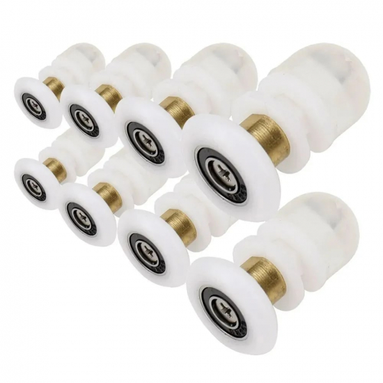 Комплект роликов для душевой кабины одинарных (8 шт) №1-25-Б