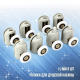 Комплект роликов для душевой кабины одинарных (8шт) с кнопкой №1-19-С