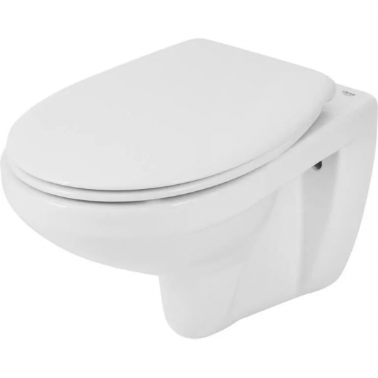 Комплект ROSA Рио 4630055558407 с инсталляцией, с сиденьем полипропилен, кнопка хром