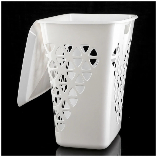 Корзина для белья IDEA Венеция 60 литров белая 