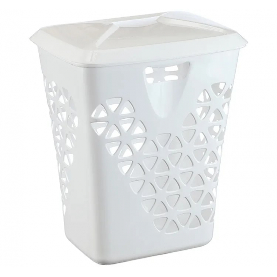 Корзина для белья IDEA Венеция 60 литров белая 