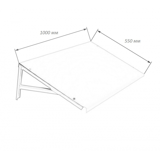 Козырек BALLU 1000x550 
