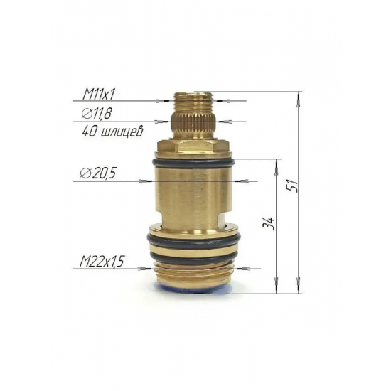 Кран букса GAPPO G52-6 для переключателя душа