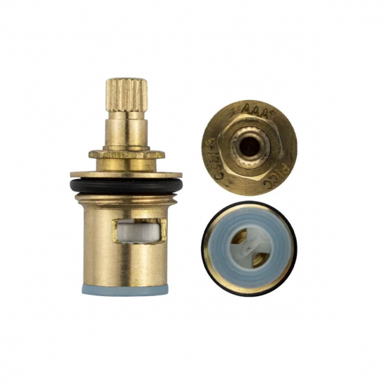 Кран букса САНАКС 00076 металлокерамика 1/2 под круглую ручку латунная, 20 шлицов