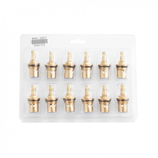 Кран букса САНАКС 00077 металлокерамика 1/2 под ручку крест латунная, 20 шлицов