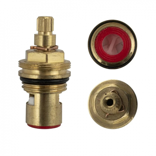 Кран букса САНАКС 00078 металлокерамика 1/2 под ручку крест латунная, GERMANY 20 шлицов