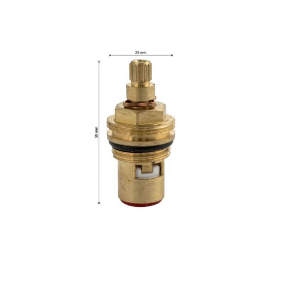 Кран букса САНАКС 00078 металлокерамика 1/2 под ручку крест латунная, GERMANY 20 шлицов