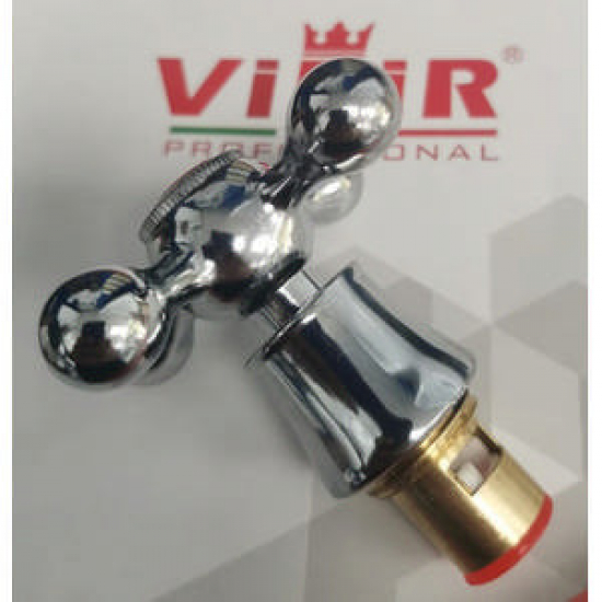 Кран букса VIEIR VR2100 резба 1/2 керамика с маховиком крест, 1 штука