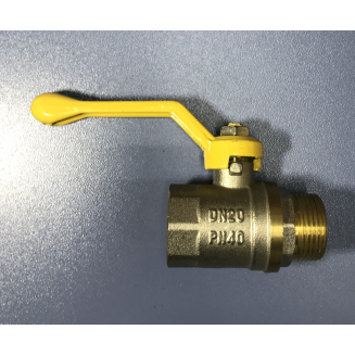 Кран шаровый газ ASTEK 3/4" вн-нар рычаг  