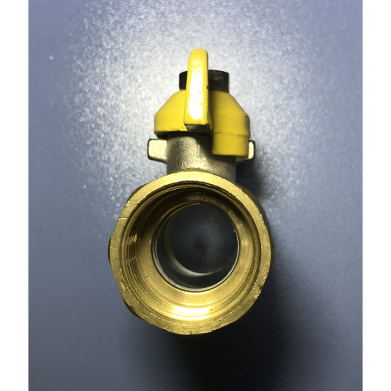 Кран шаровый газ ASTEK 3/4" вн-вн бабочка  