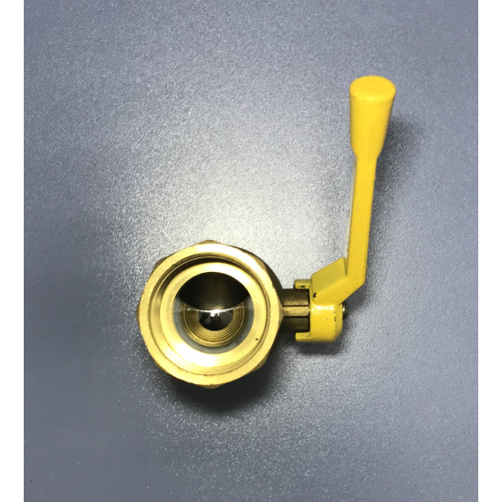 Кран шаровый газ БАЗ 1 1/4" вн-вн рычаг 11Б27п Ду32 А10  PN40 БАЗ.А10.0.32.40