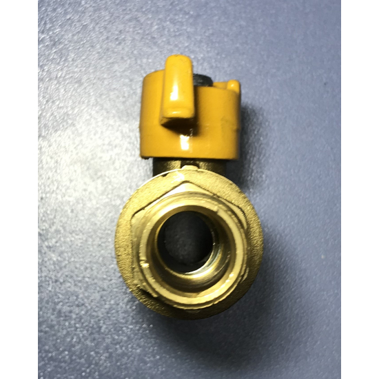 Кран шаровый газ БАЗ 1/2" вн-нар бабочка 11Б27п1 Ду15  PN40 БАЗ.А11.1.15.40