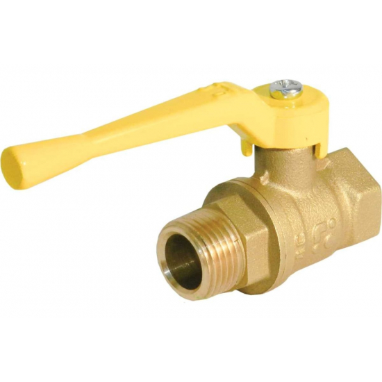 Кран шаровый газ БАЗ 1/2" вн-нар рычаг Ду15 А31/1  PN40 БАЗ.А11.0.15.40